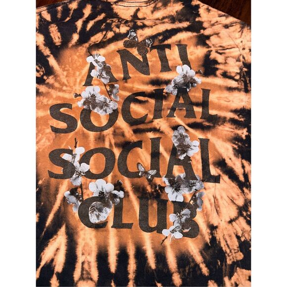 Anti Social Social Club Bleached Tee - Picture 4 of 5